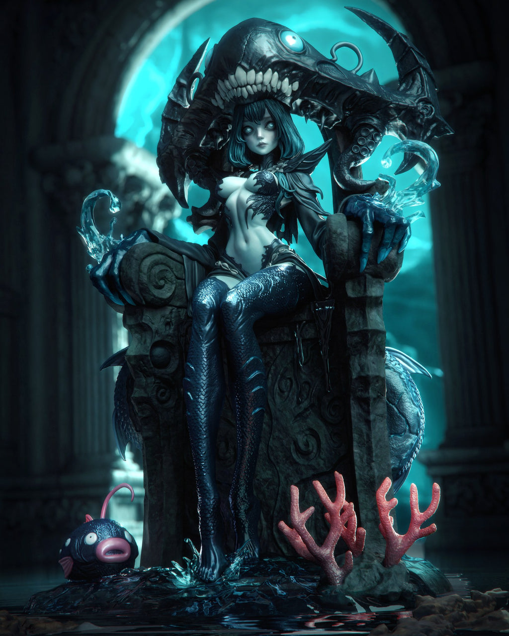 Azashara _Original Characters resin figure by CA 3D Studios — studio preview 2