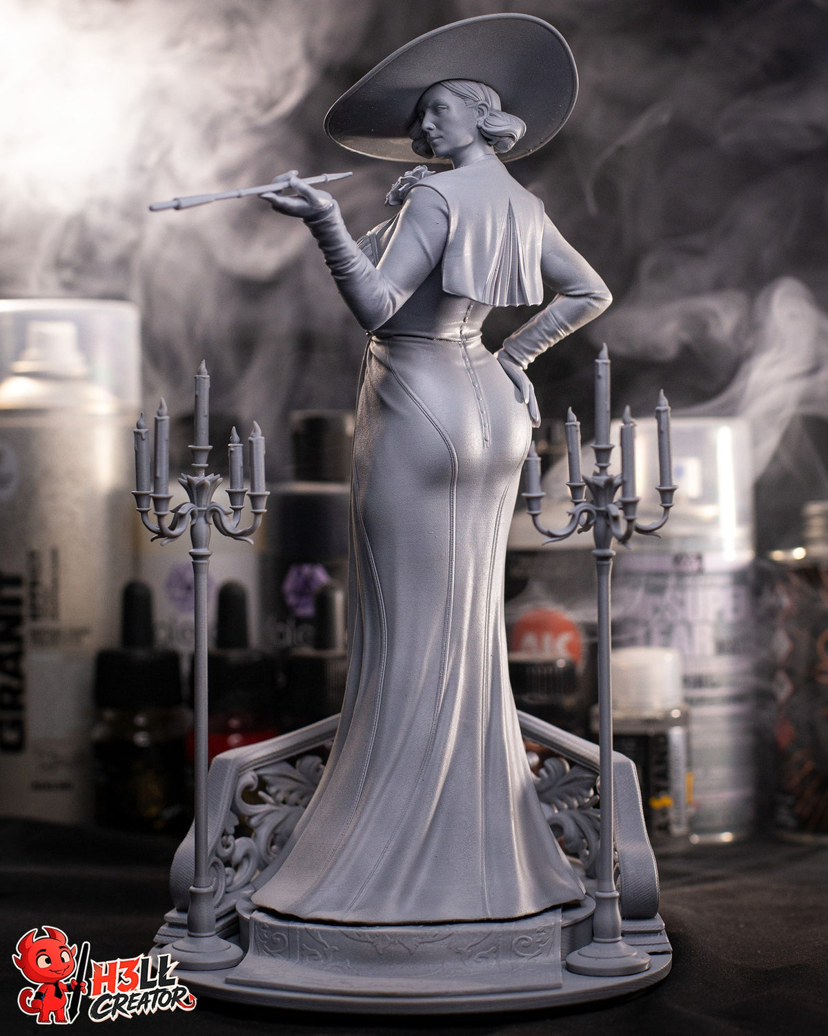 Alcina Dimitrescu (Resident Evil) resin figure by h3LLcreator — studio render 10