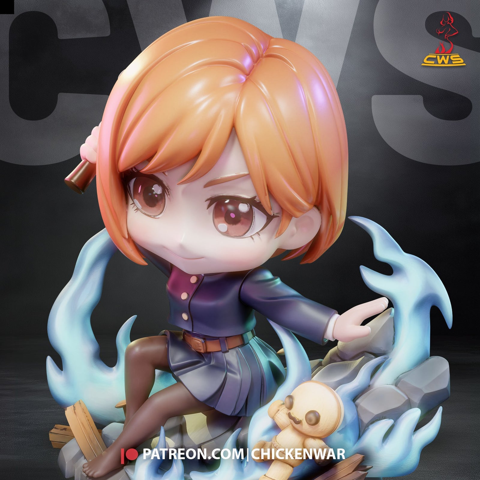 Nobara Kugisaki (Jujutsu Kaisen) resin figure by CW Studio — studio render 2