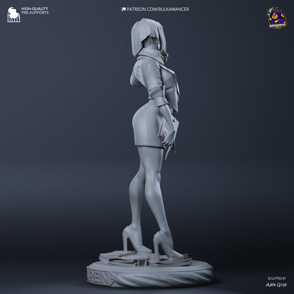 Agent Karen (Unbreadable) resin figure by Bulkamancer — studio render 11