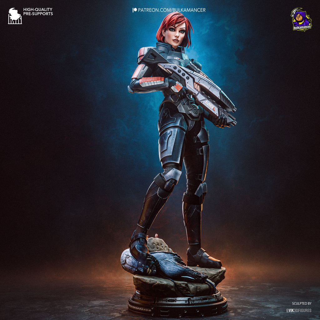 Jane Shepard (Mass Effect) resin figure by Bulkamancer — studio render 4