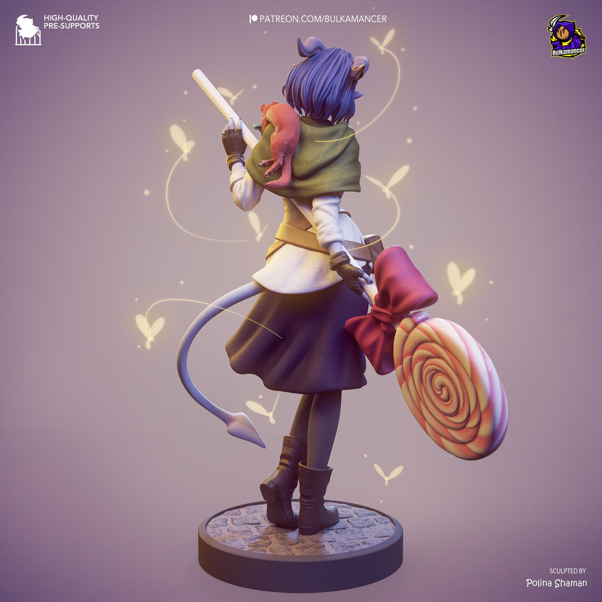 Jester Lavorre (Critical Role) resin figure by Bulkamancer — studio render 7