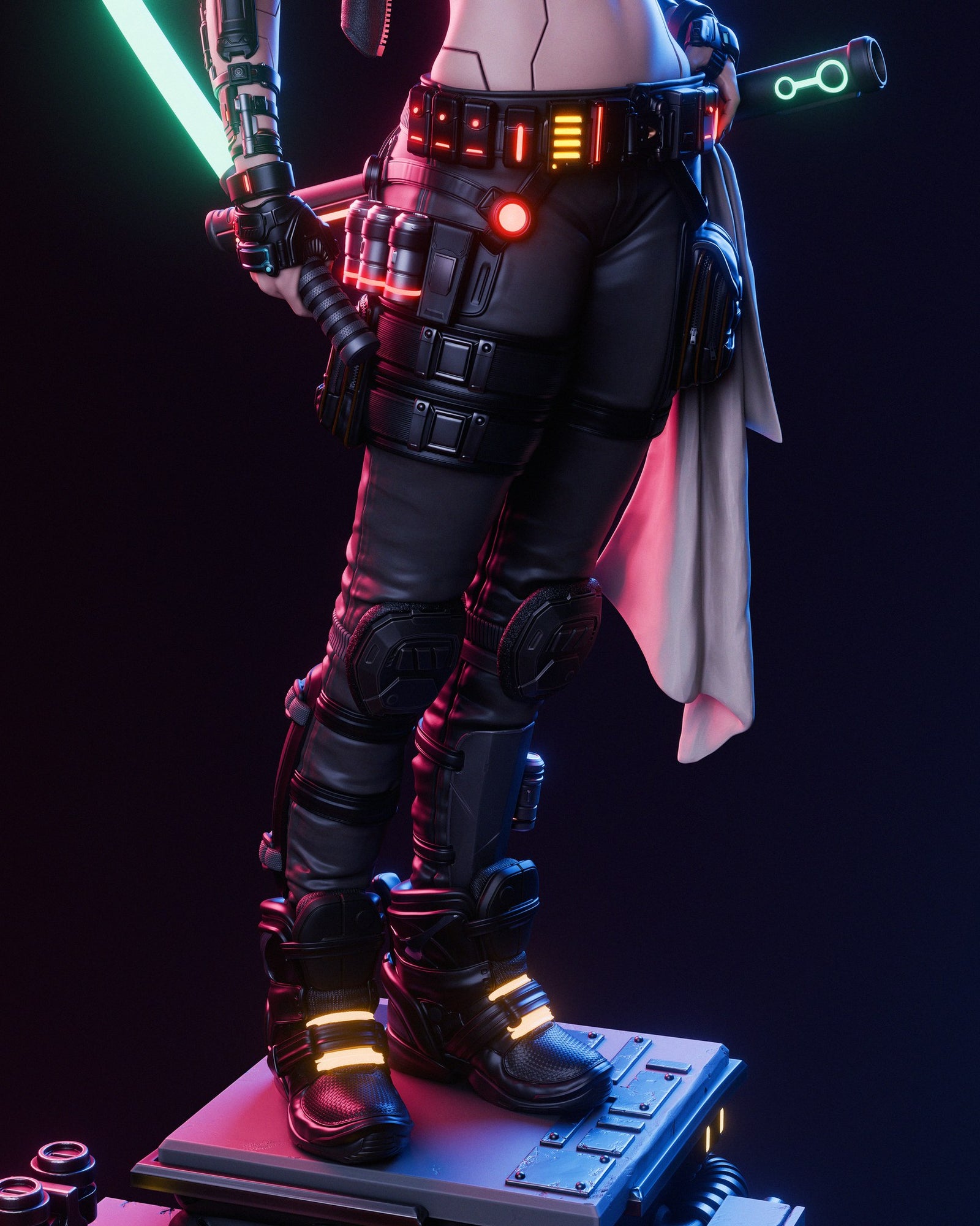 Cyber Samurai _Original Characters resin figure by CA 3D Studios — studio preview 2