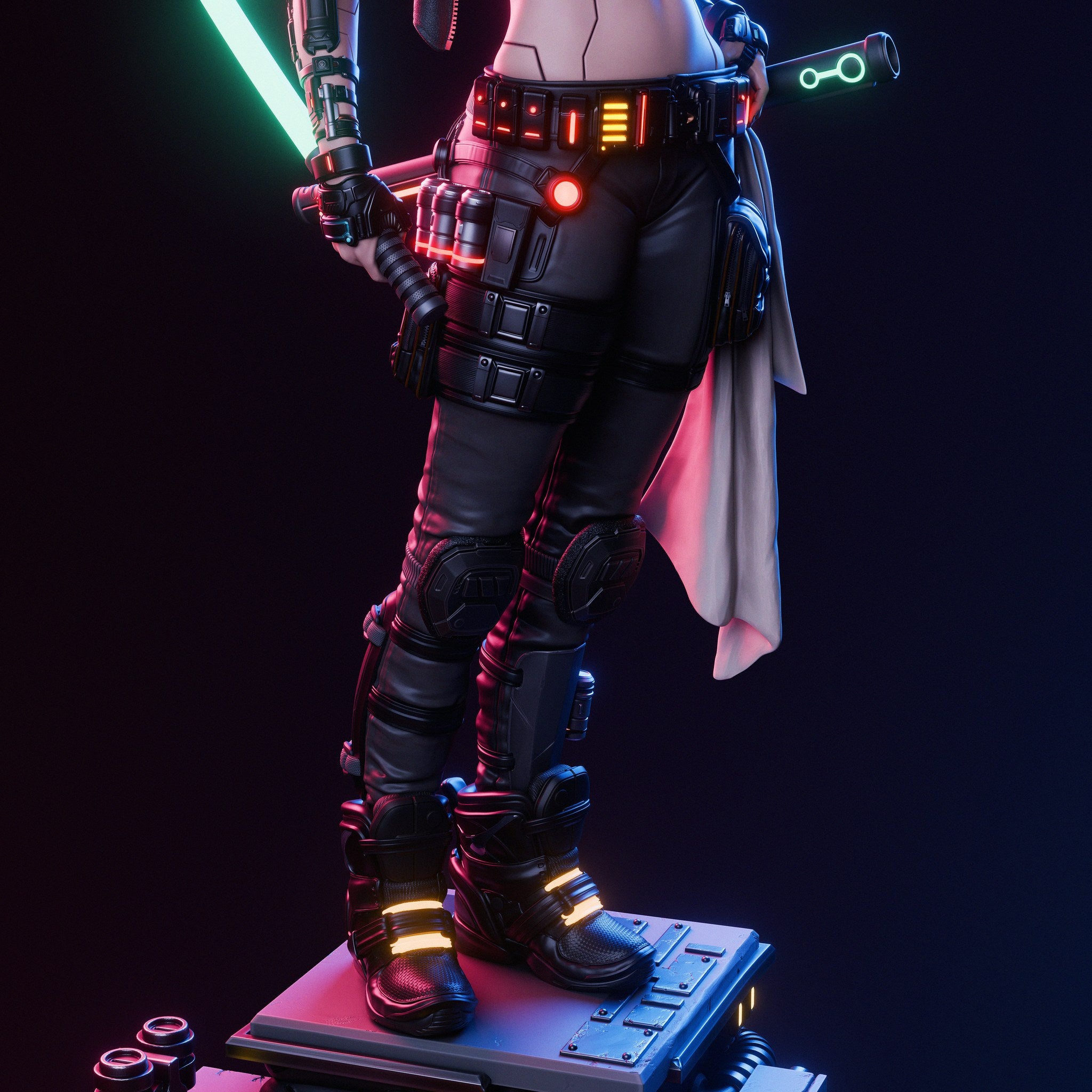 Cyber Samurai _Original Characters resin figure by CA 3D Studios — studio preview 2