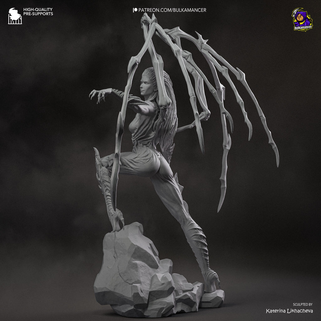 Sarah Kerrigan (StarCraft) resin figure by Bulkamancer — studio render 10