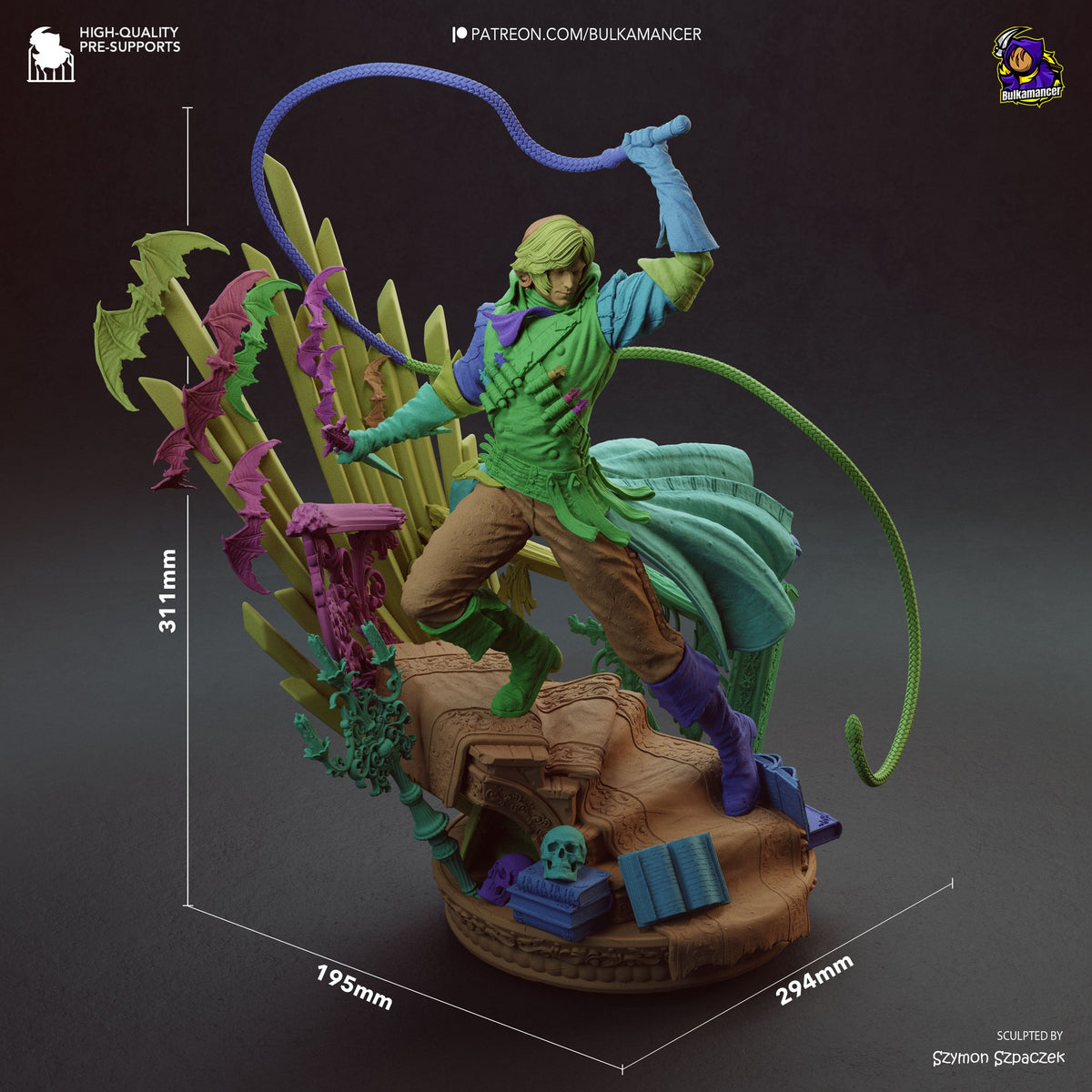 Richter Belmont (Castlevania) resin figure by Bulkamancer — studio render 8
