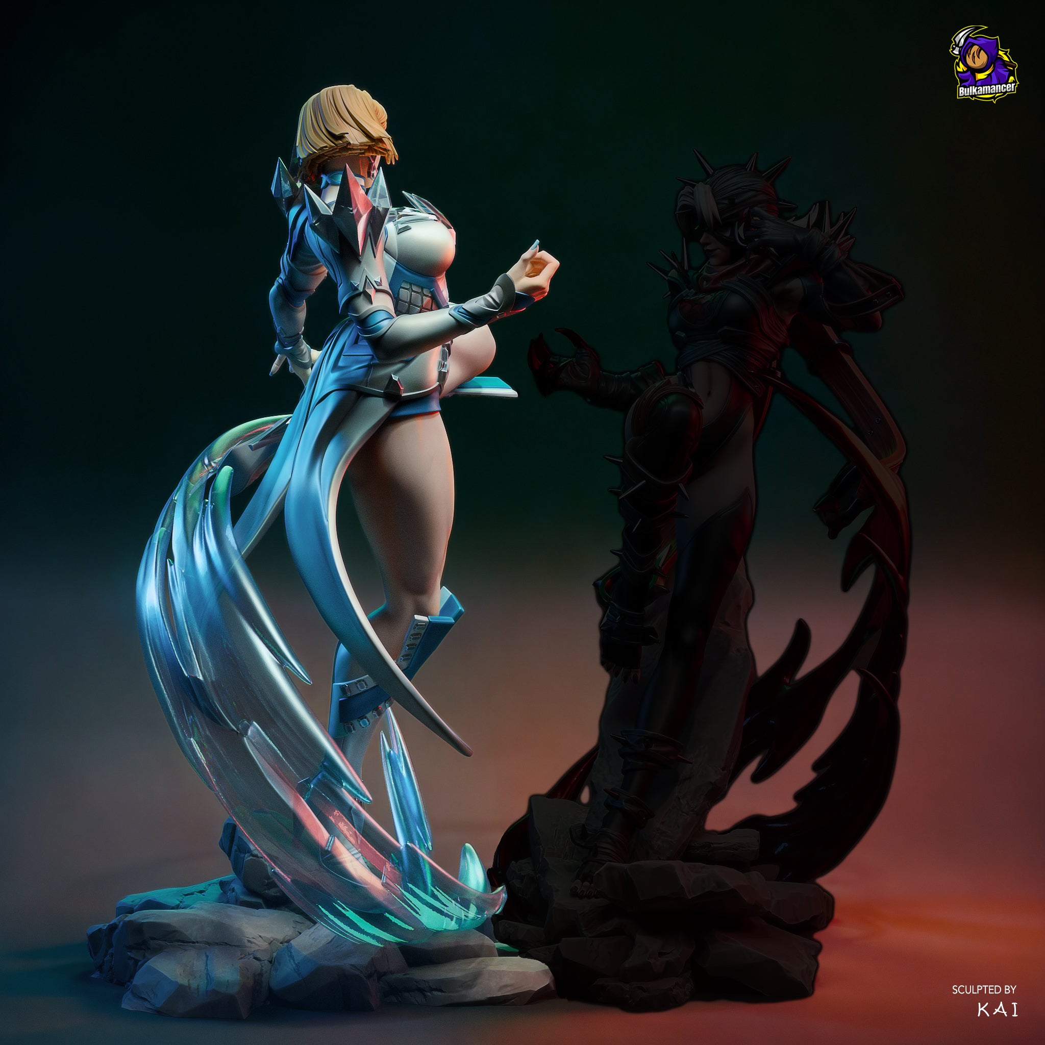 Emma Frost (Marvel) resin figure by Bulkamancer — studio render 2