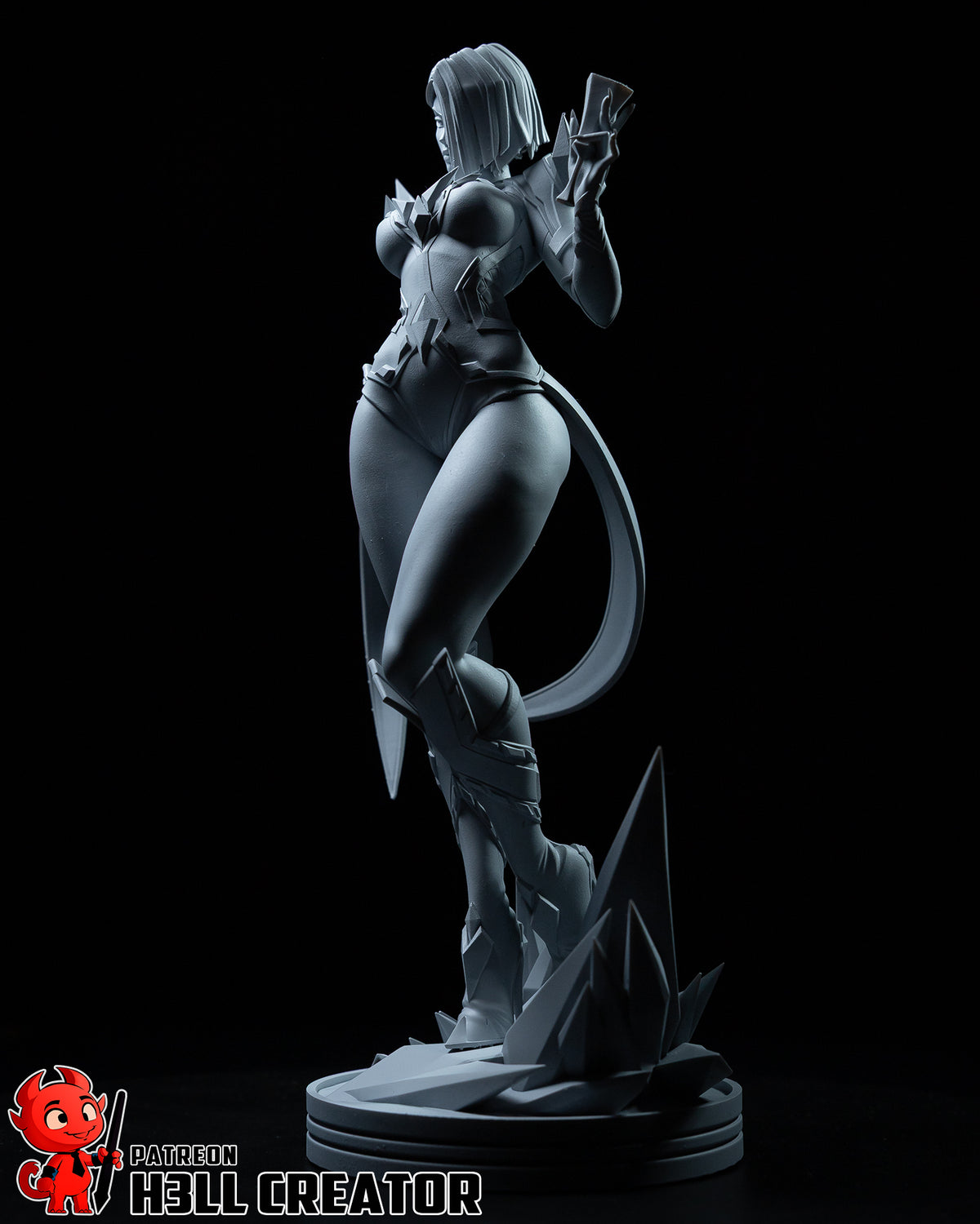 Emma Frost (Marvel) resin figure by h3LLcreator — studio render 13