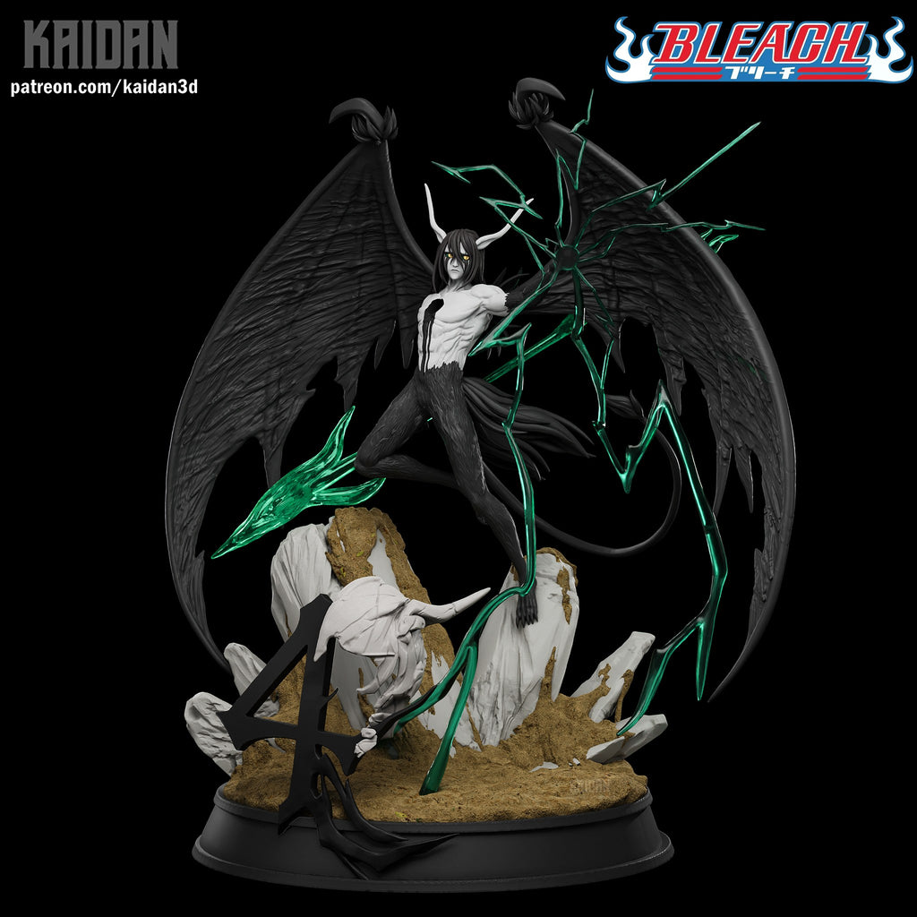 Ichigo and Ulquiorra (Bleach) resin figure by Kaidan 3D — studio render 4
