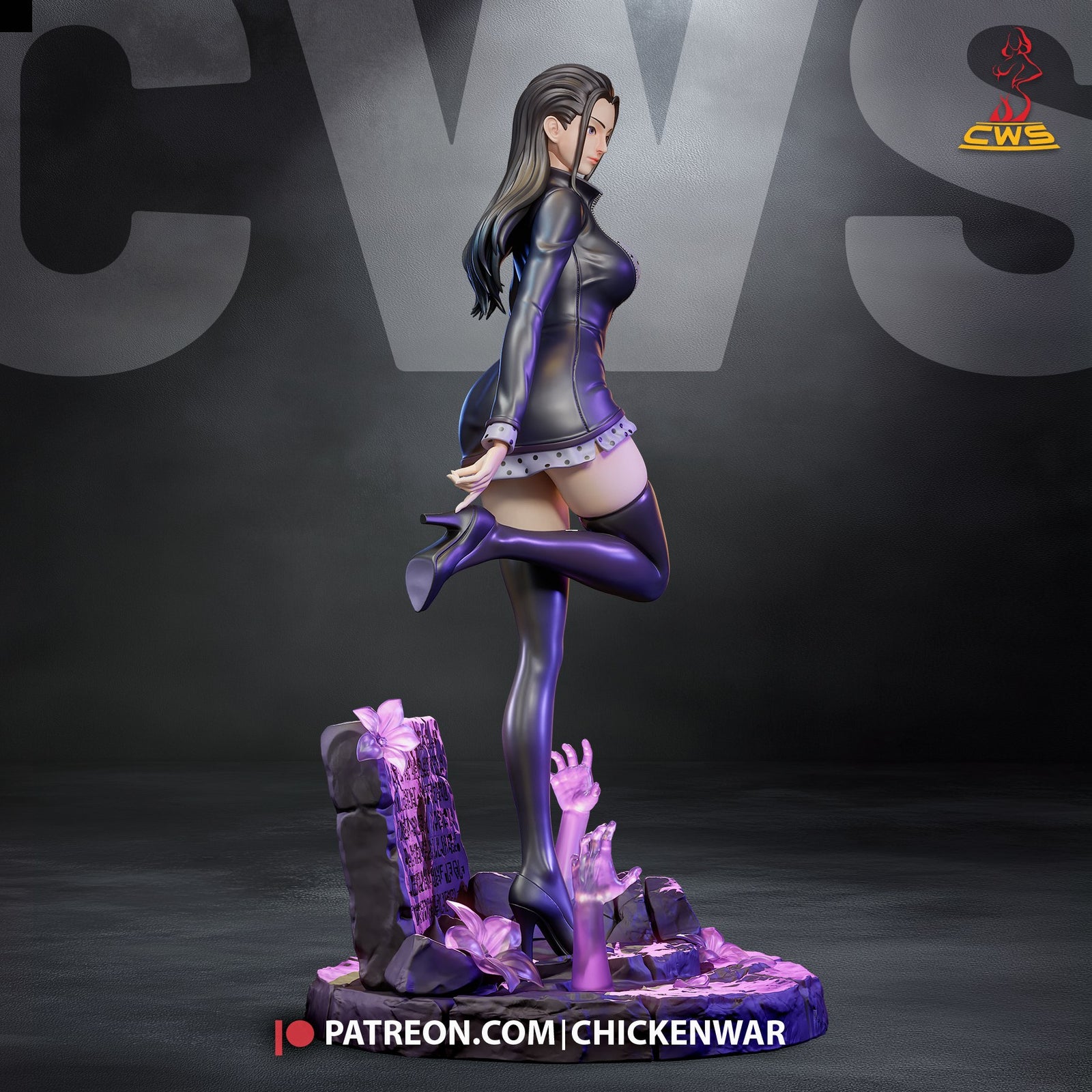Nico Robin (One Piece) resin figure by CW Studio — studio render 2