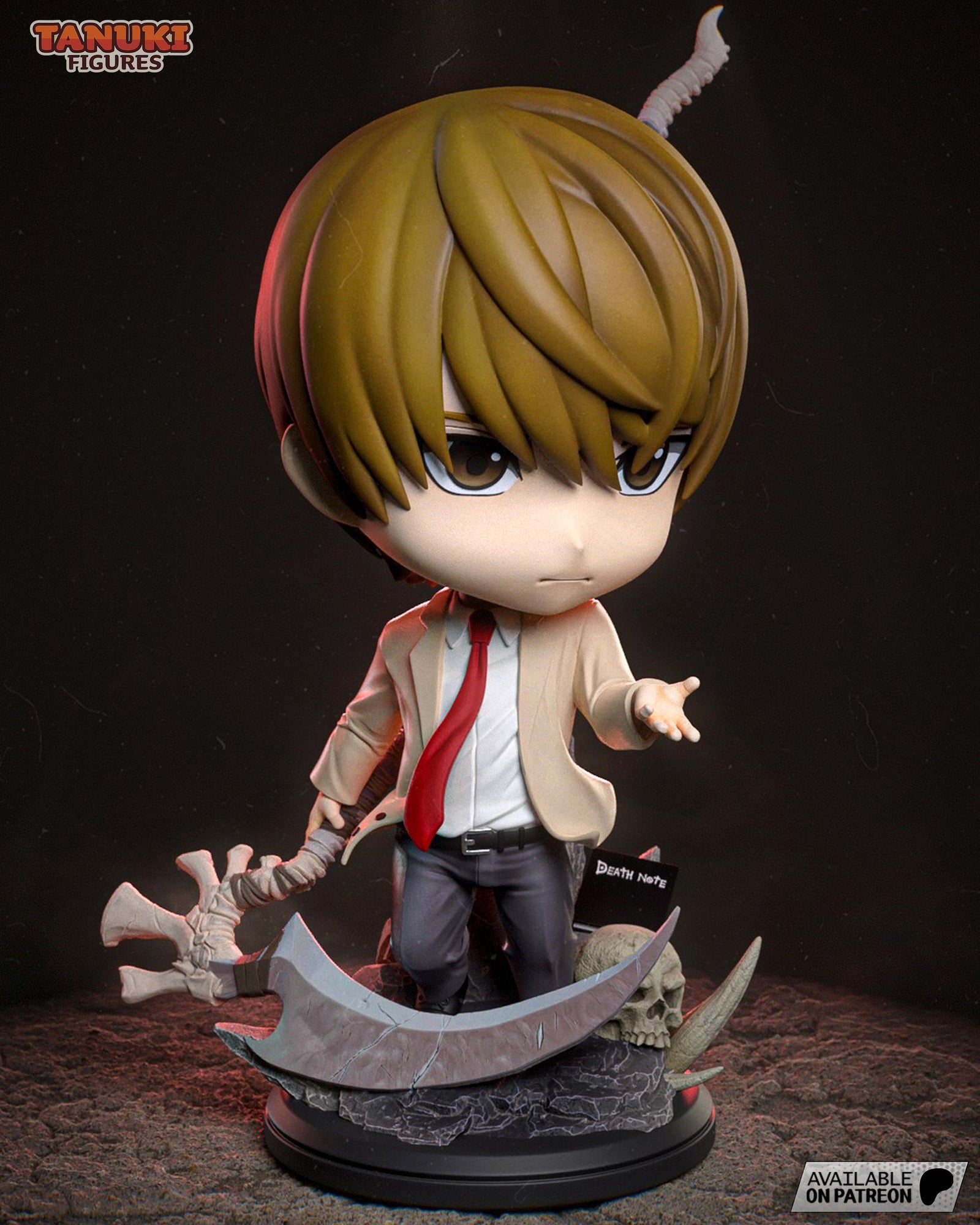 Light Yagami (Death Note) resin figure by Tanuki Figures — studio render 2
