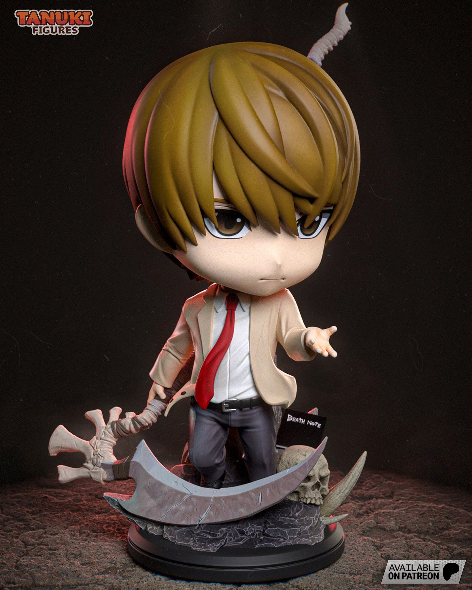 Light Yagami (Death Note) resin figure by Tanuki Figures — studio render 2