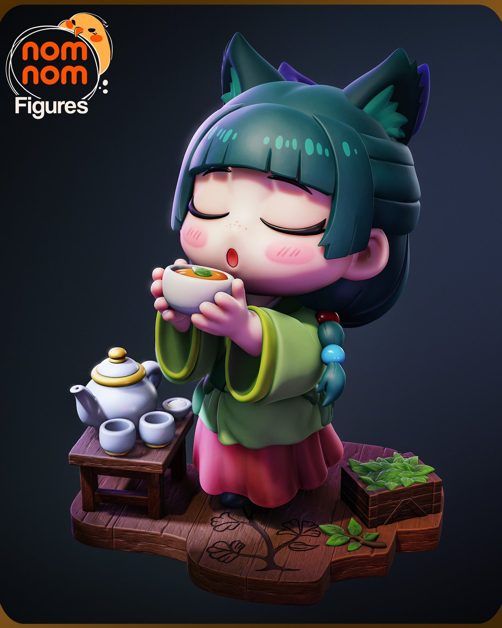 Maomao The Apothecary Diaries Chibi resin figure by NomNom Figures — studio preview 1