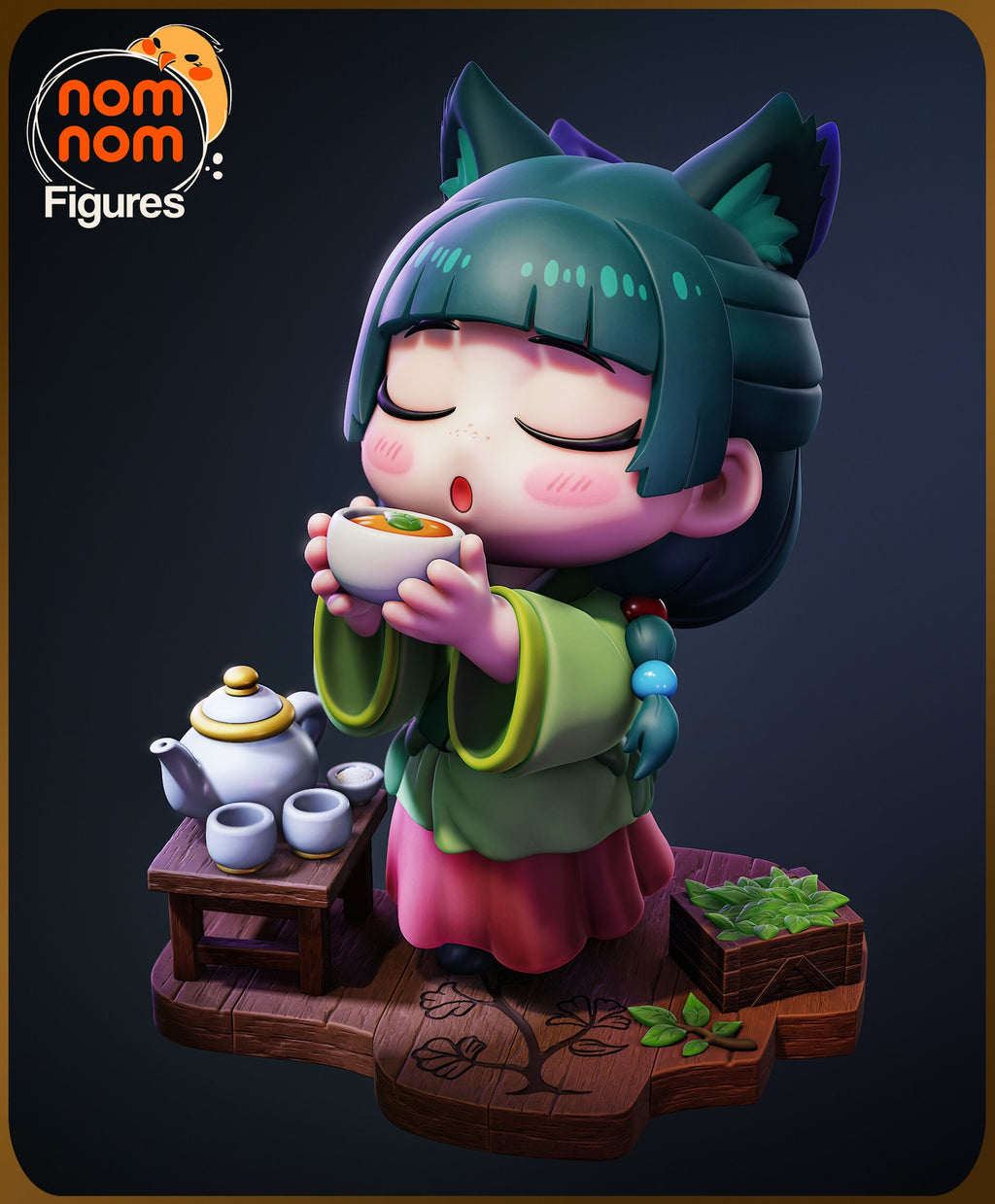Maomao The Apothecary Diaries Chibi resin figure by NomNom Figures — studio preview 1