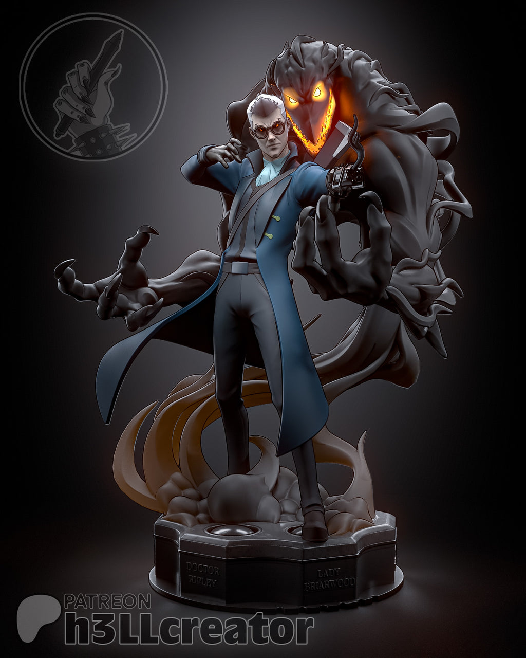 Percival de Rolo (Critical Role) resin figure by h3LLcreator — studio render 2