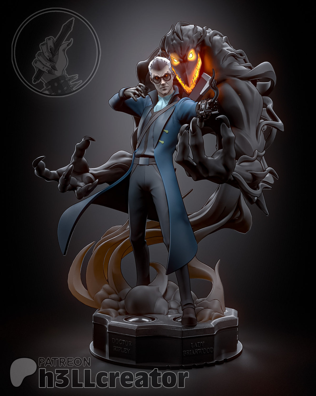 Percival de Rolo (Critical Role) resin figure by h3LLcreator — studio render 2