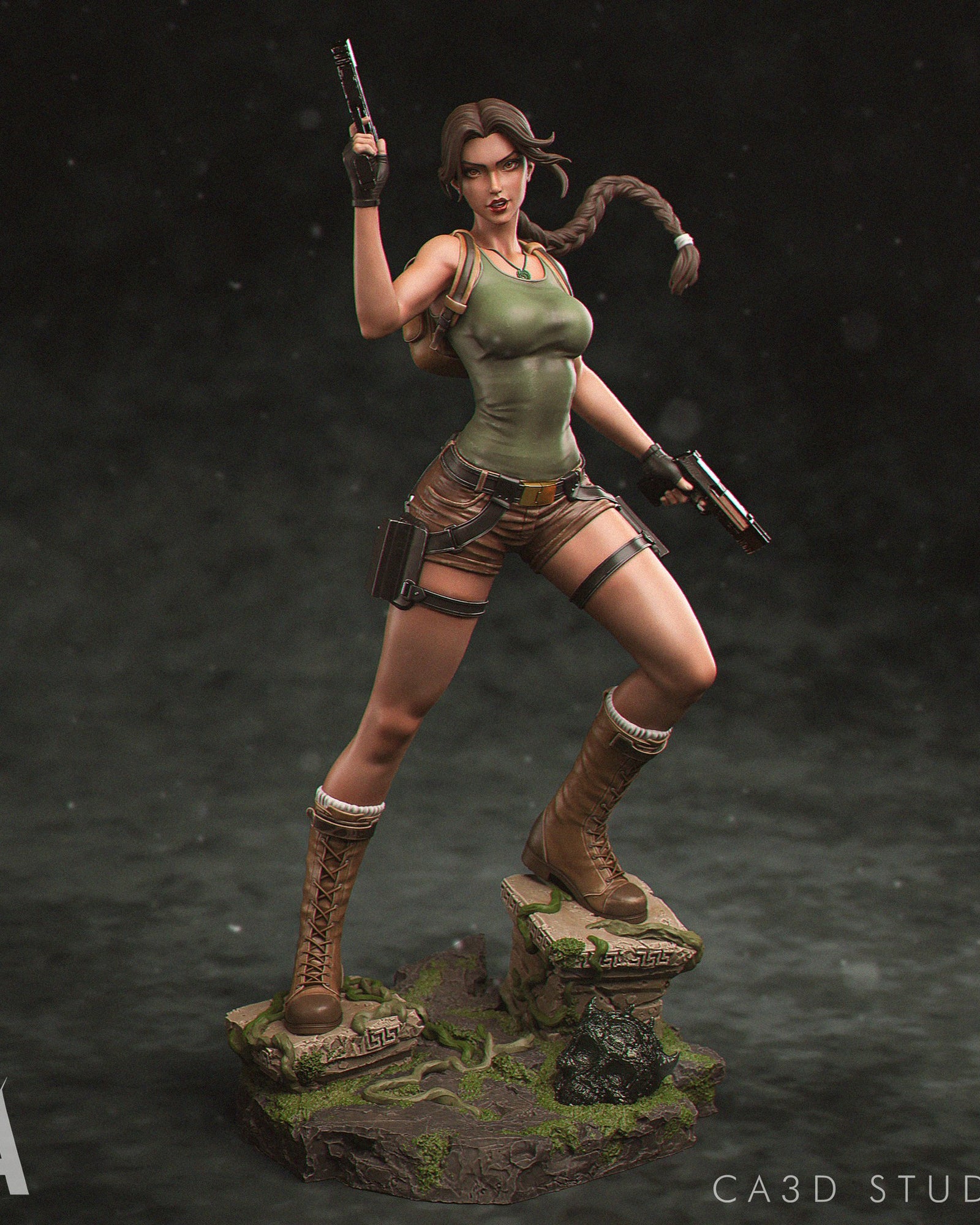 Lara Croft Tomb Raider resin figure by CA 3D Studios — studio preview 2