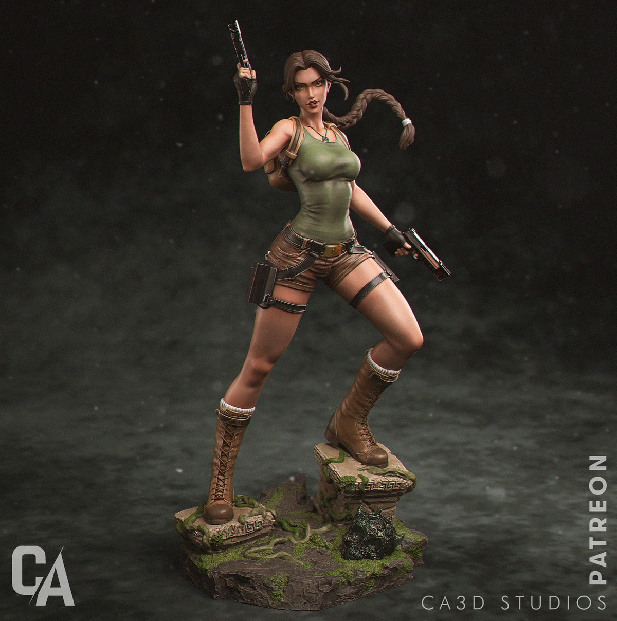 Lara Croft Tomb Raider resin figure by CA 3D Studios — studio preview 2