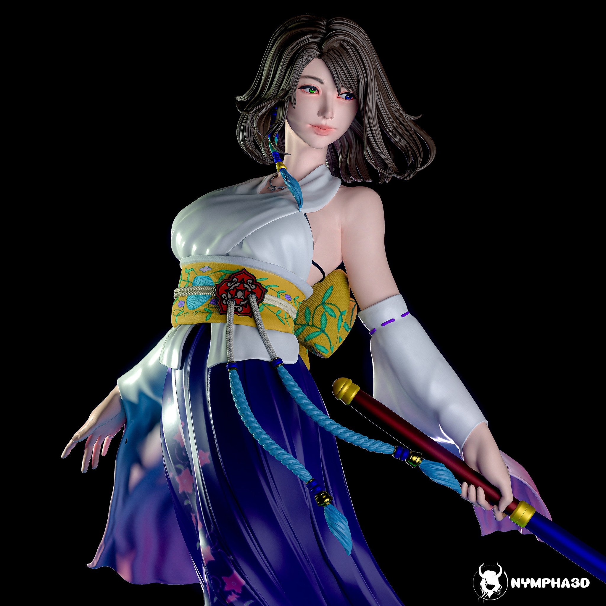 Yuna (Final Fantasy) resin figure by Nympha — studio render 6
