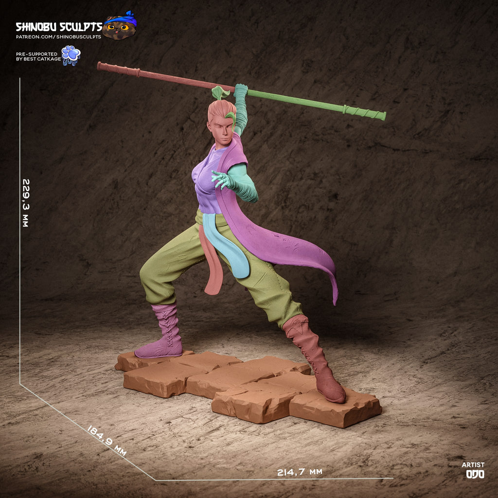 Beauregard Lionett (Critical Role) resin figure by Shinobu Sculpts — studio render 7