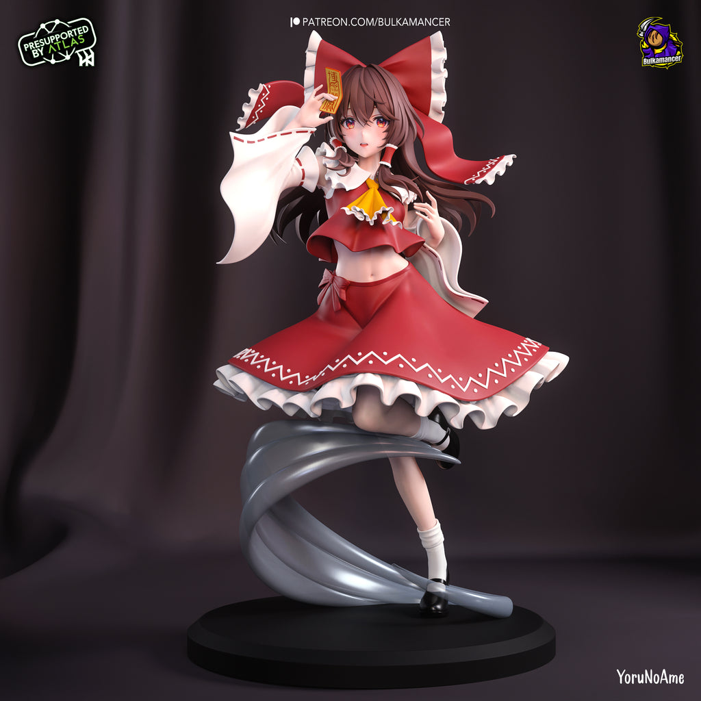 Reimu Hakurei (Touhou Project) resin figure by Bulkamancer — studio render 2