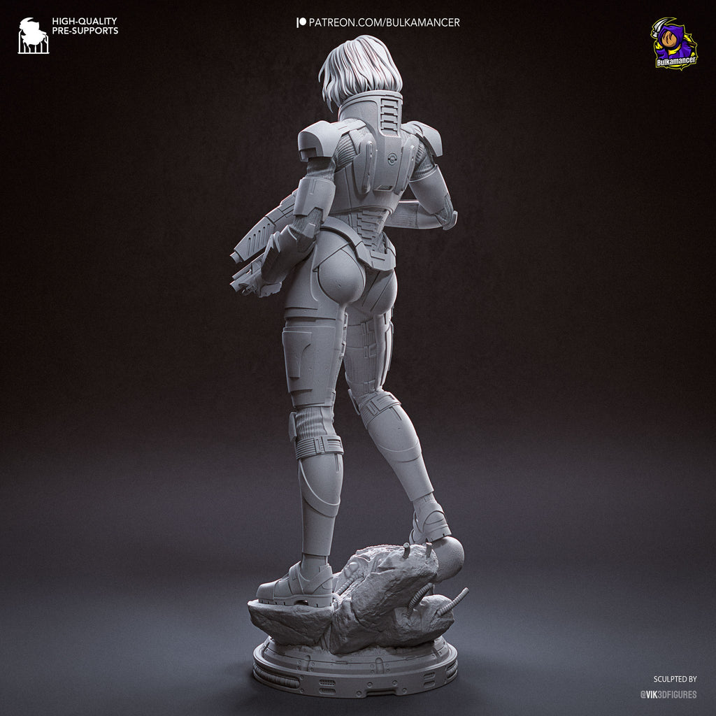 Jane Shepard (Mass Effect) resin figure by Bulkamancer — studio render 16