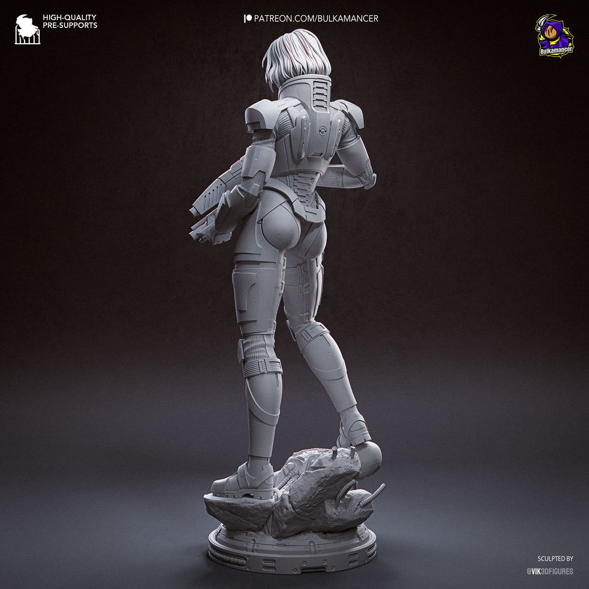 Jane Shepard (Mass Effect) resin figure by Bulkamancer — studio render 16