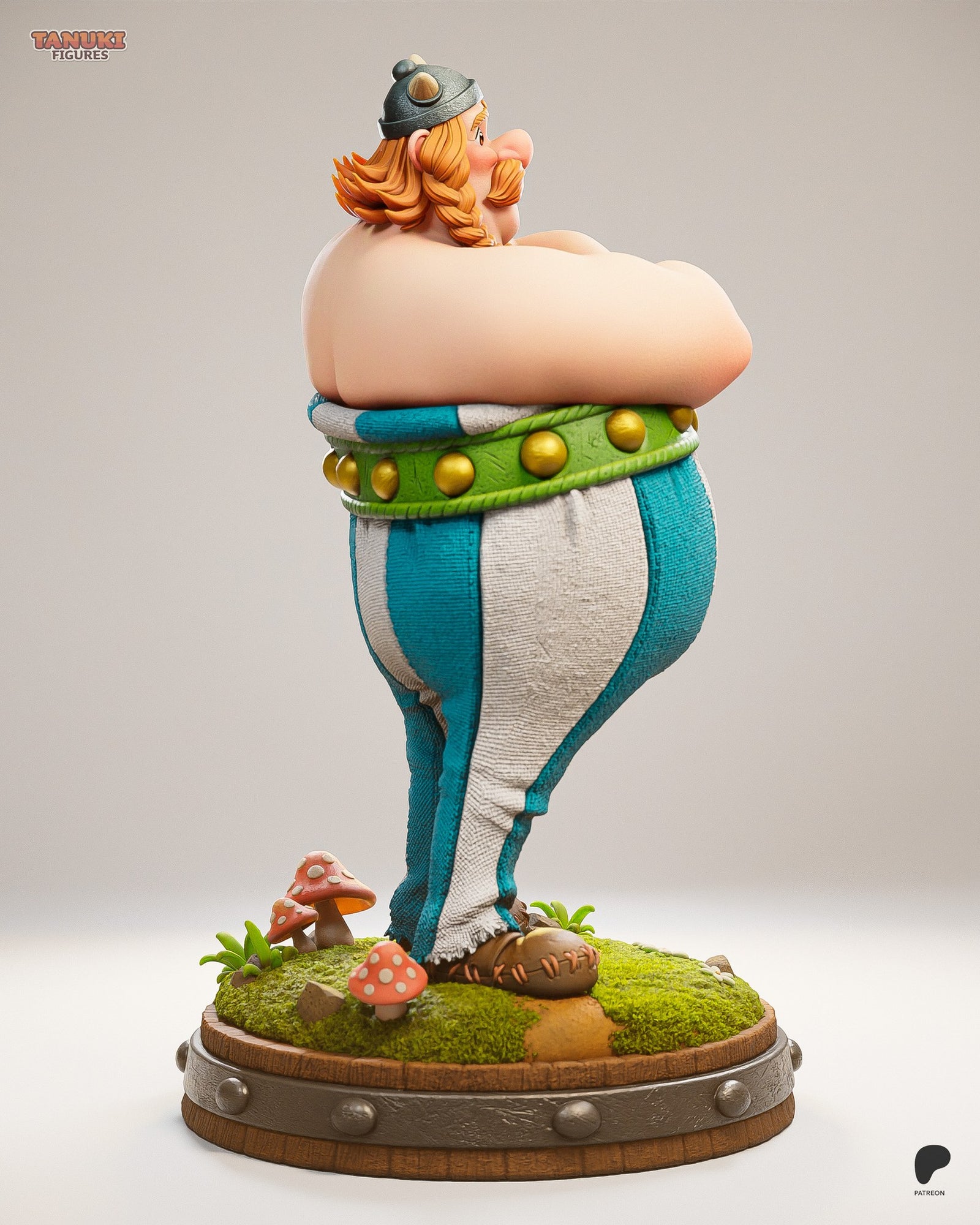 Obelix (Asterix) resin figure by Tanuki Figures — studio render 4