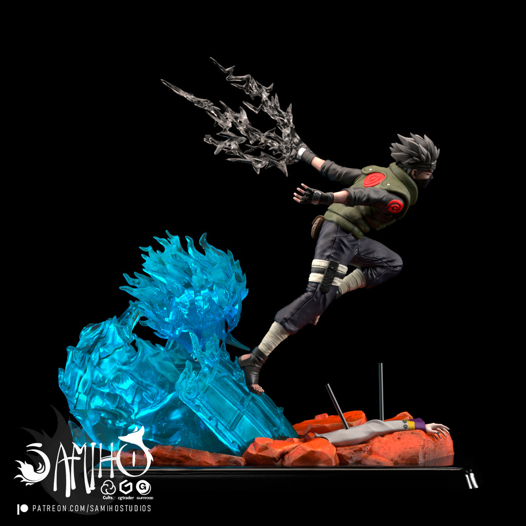 Kakashi Hatake Naruto resin figure by Samiho Studios — studio preview