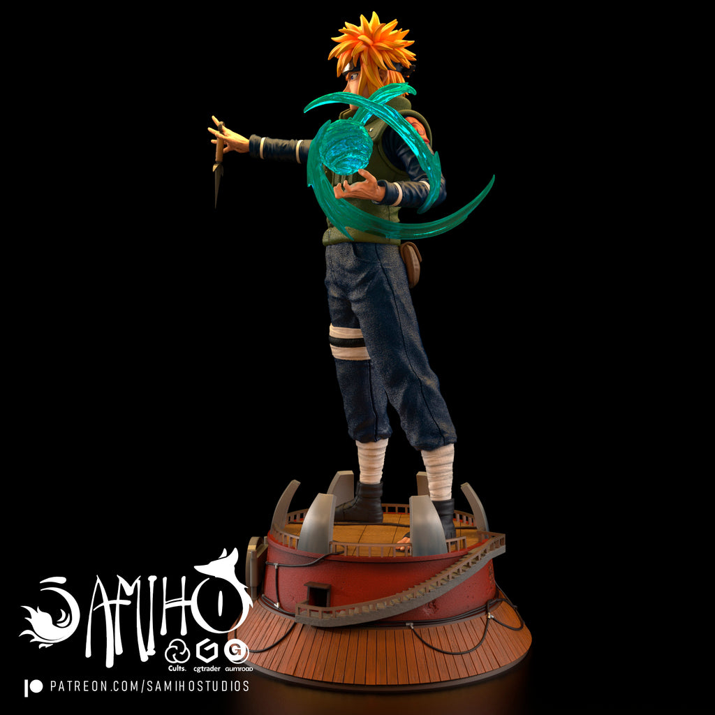 Minato Namikaze Naruto resin figure by Samiho Studios — studio preview