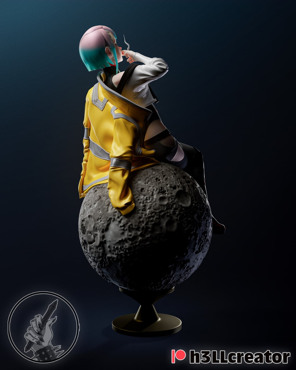 Lucy Cyberpunk Edgerunners resin figure — studio preview