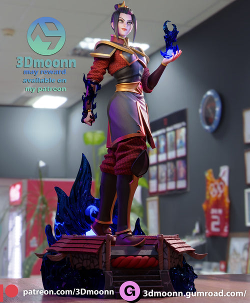 Azula Avatar The Last Airbender resin figure by 3Dmoonn — studio preview