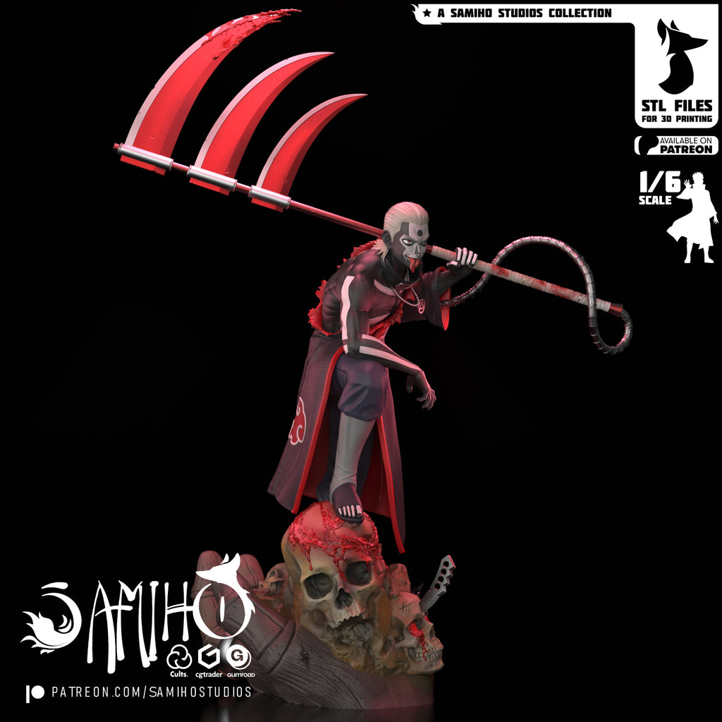 Hidan Naruto resin figure by Samiho Studios — studio preview