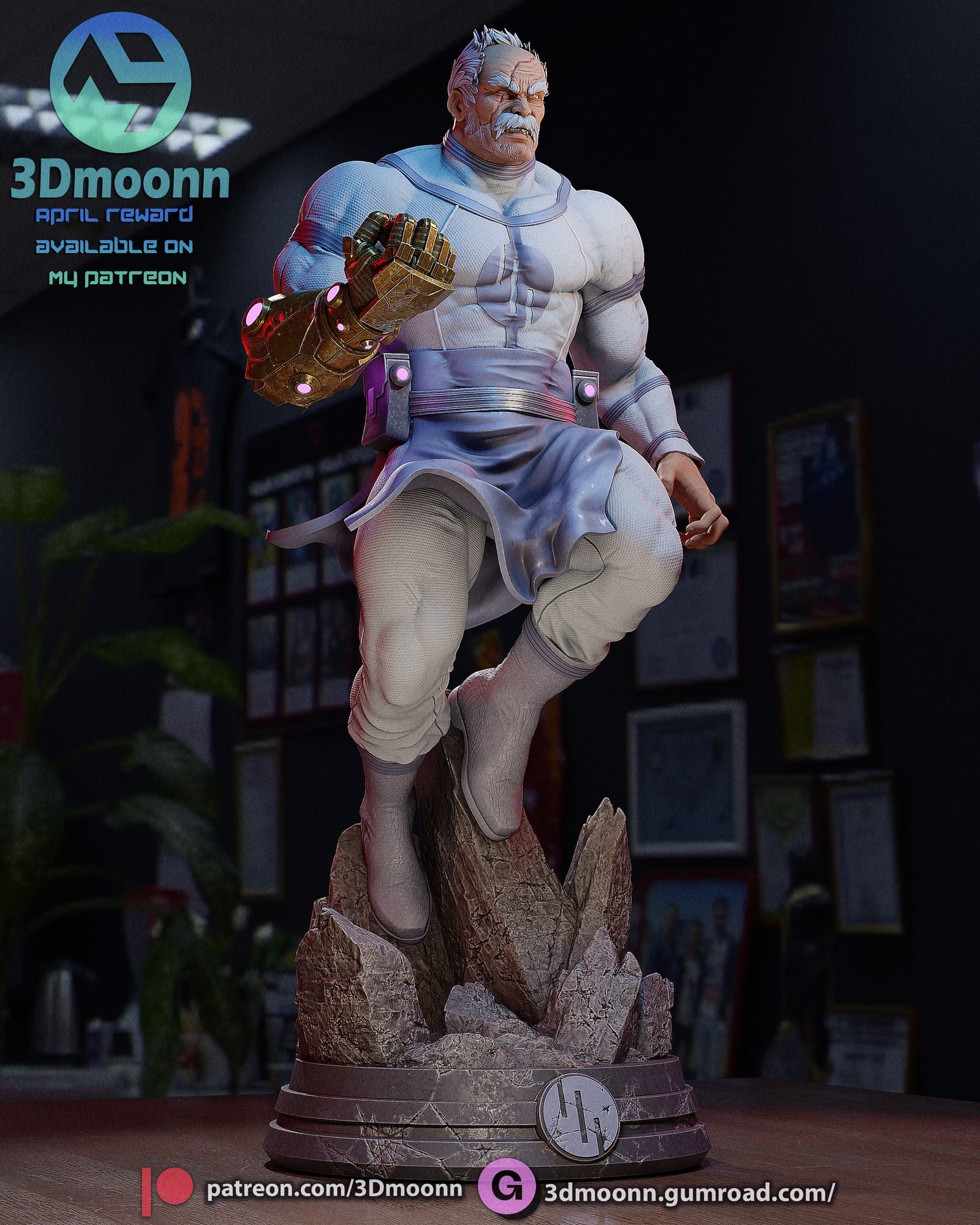 Conquest Invincible resin figure by 3Dmoonn — studio preview