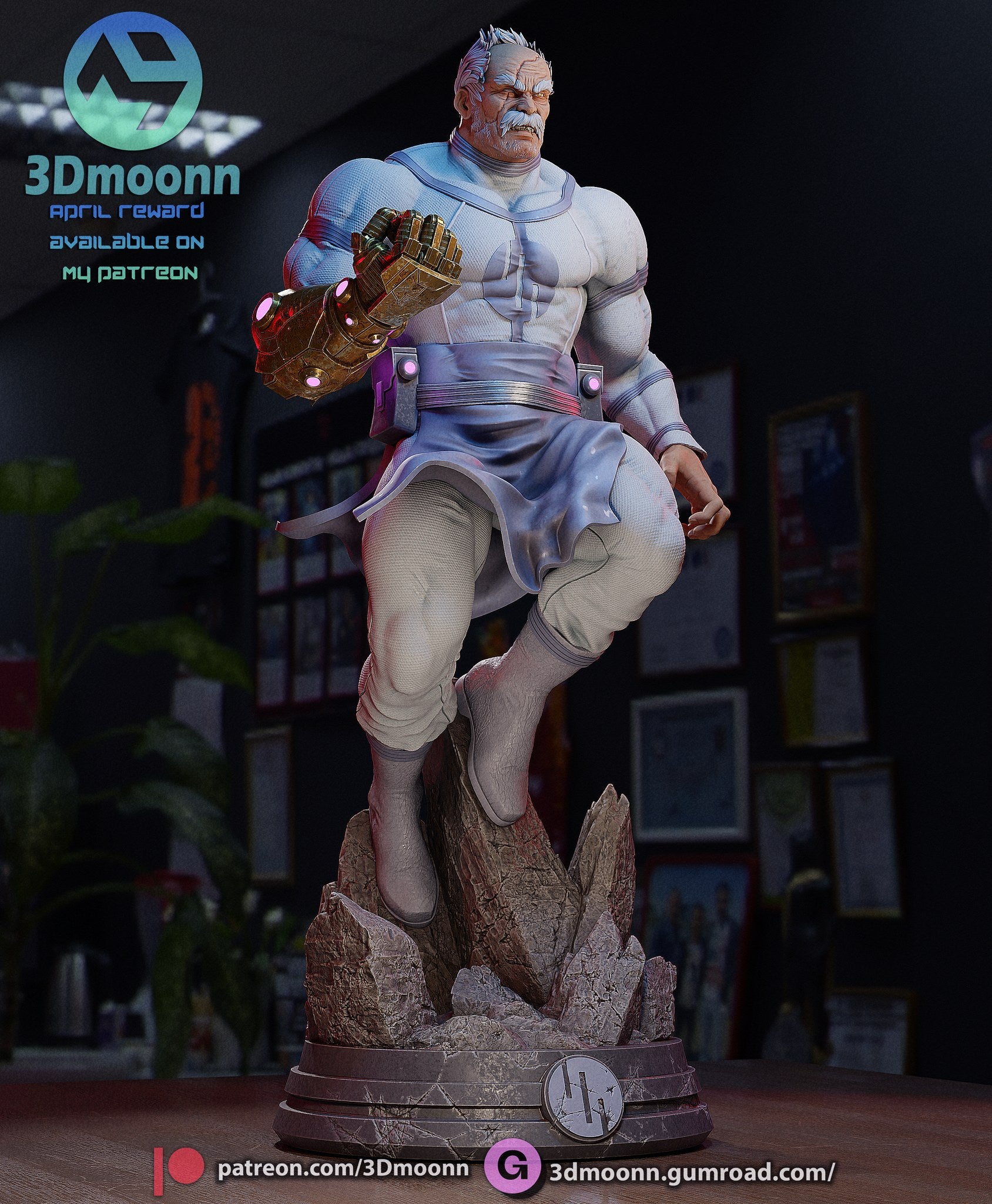 Conquest Invincible resin figure by 3Dmoonn — studio preview