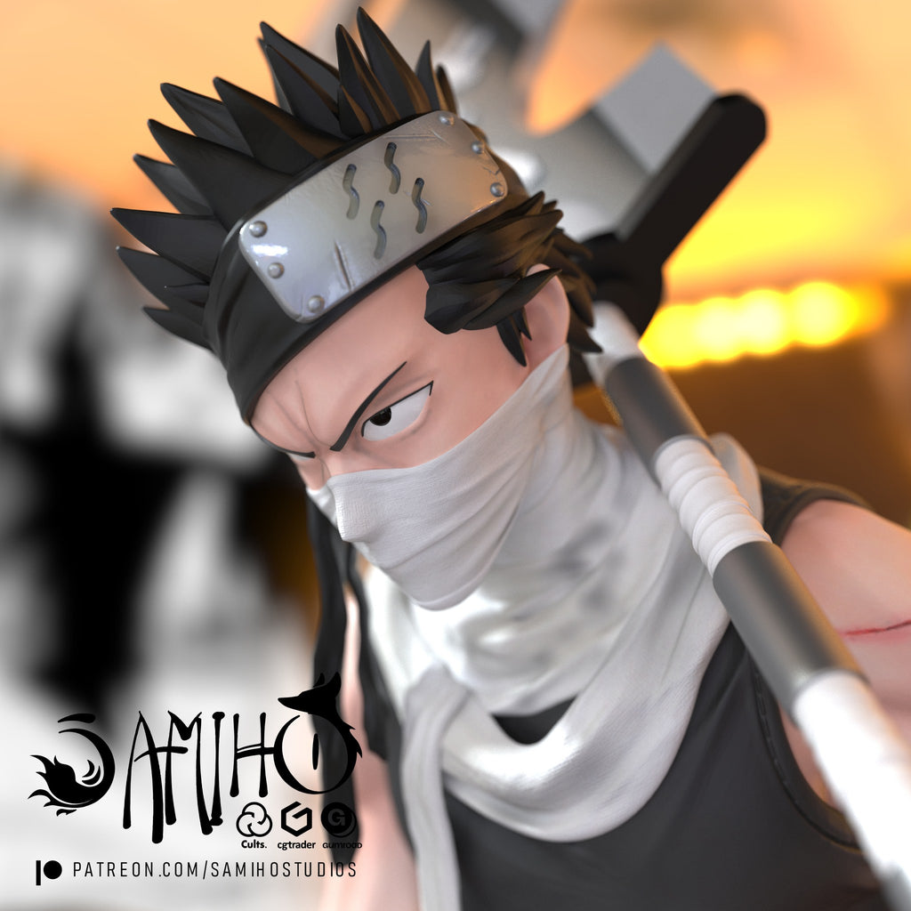 Zabuza Momochi Naruto resin figure by Samiho Studios — studio preview