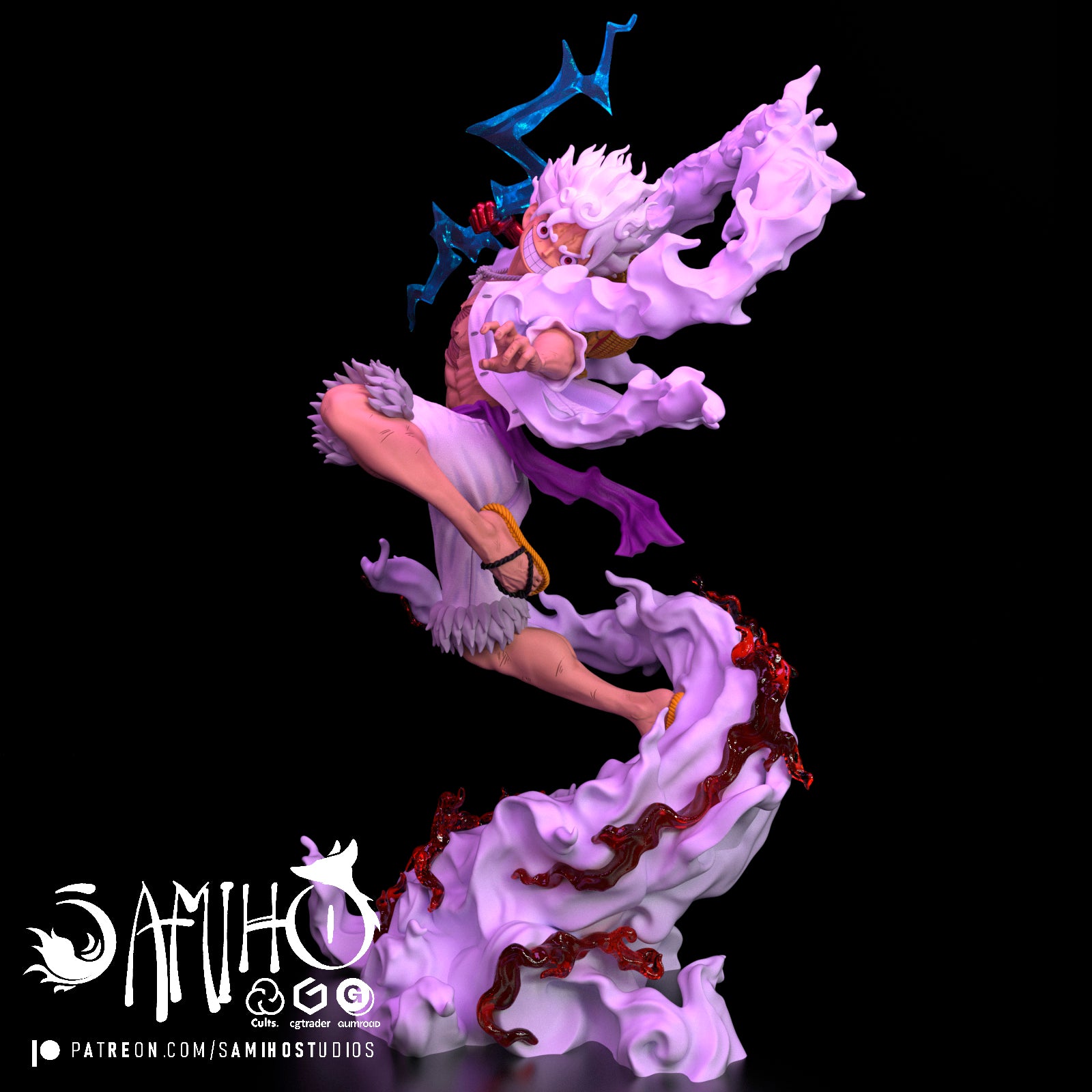 Monkey D. Luffy One Piece resin figure by Samiho Studios — studio preview