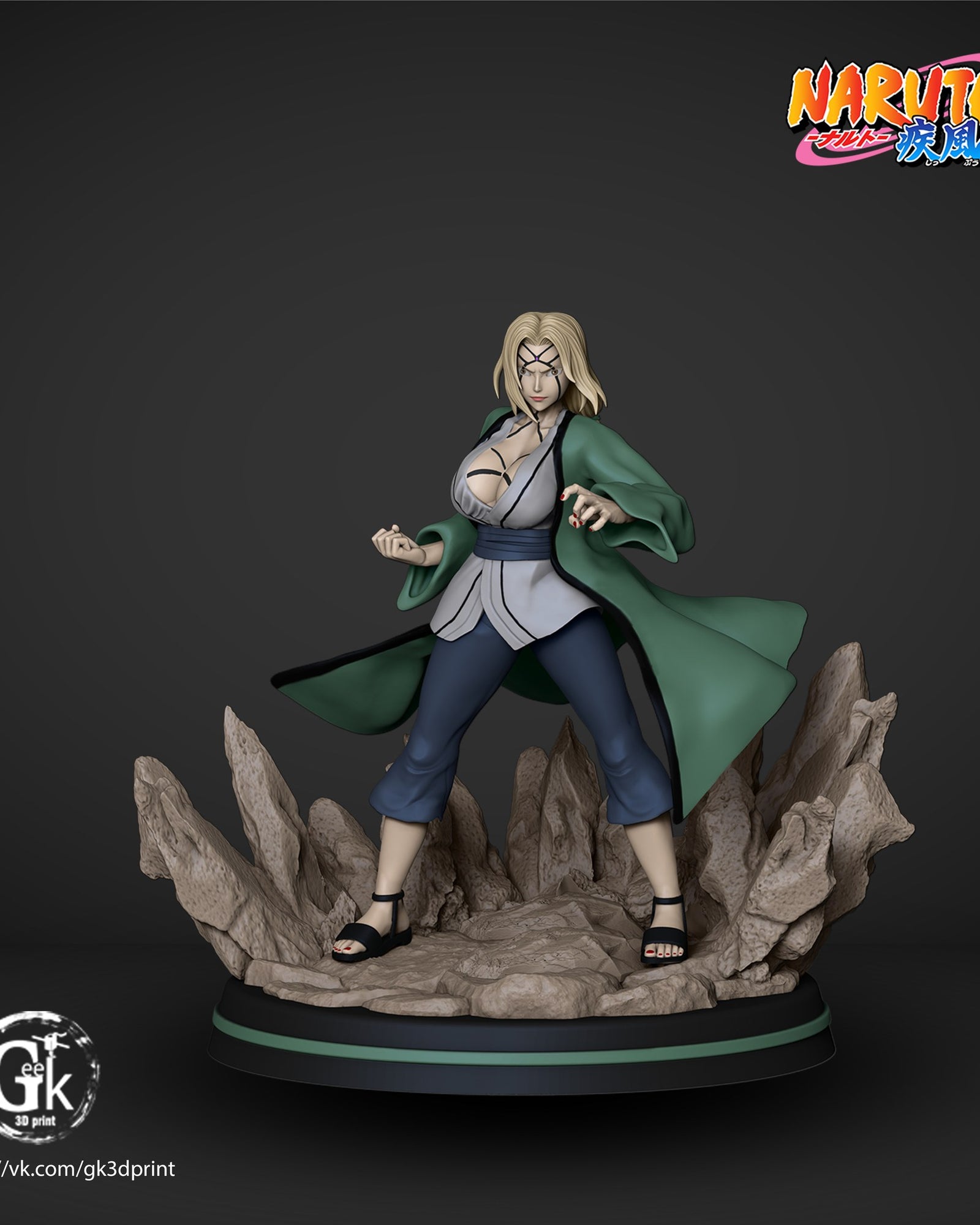 Tsunade Naruto resin figure — studio preview