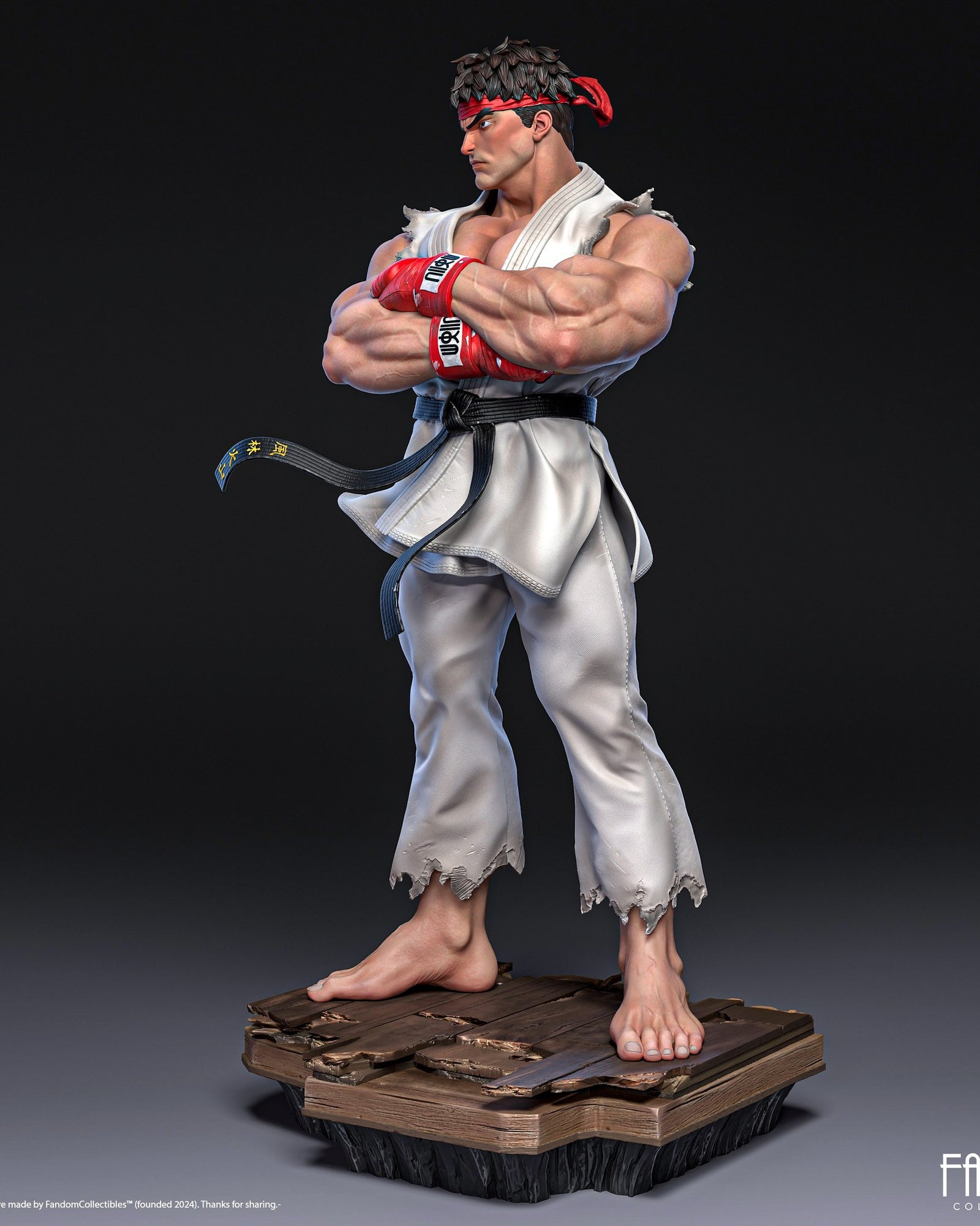 Ryu Street Fighter resin figure by Fandom Collectibles — studio preview