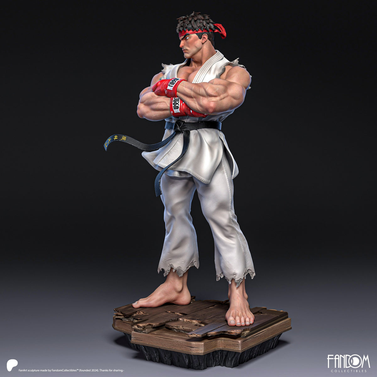 Ryu Street Fighter resin figure by Fandom Collectibles — studio preview