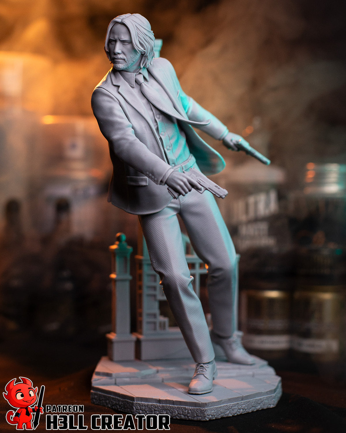 John Wick (John Wick) resin figure by h3LLcreator — studio render 12