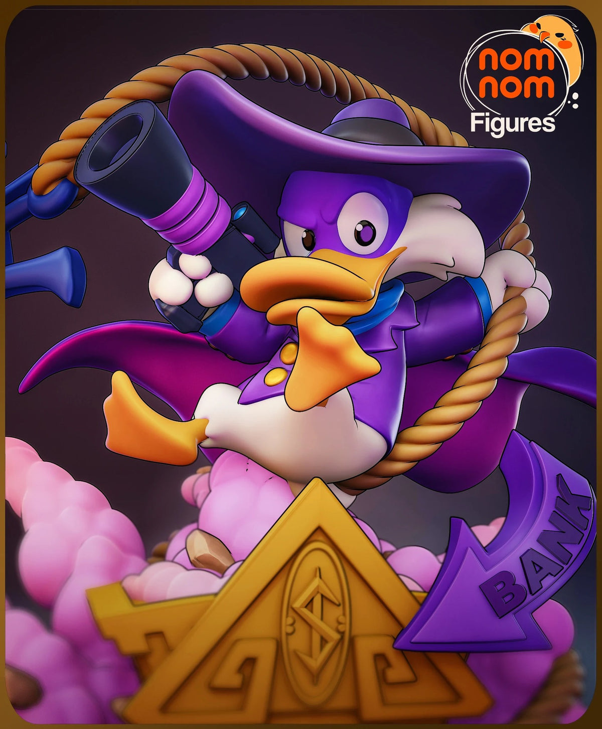 Darkwing Duck Chibi resin figure by NomNom Figures — studio preview 2