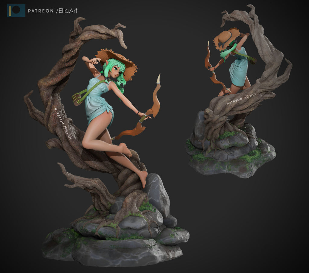 High-Elf Archer — studio render 2