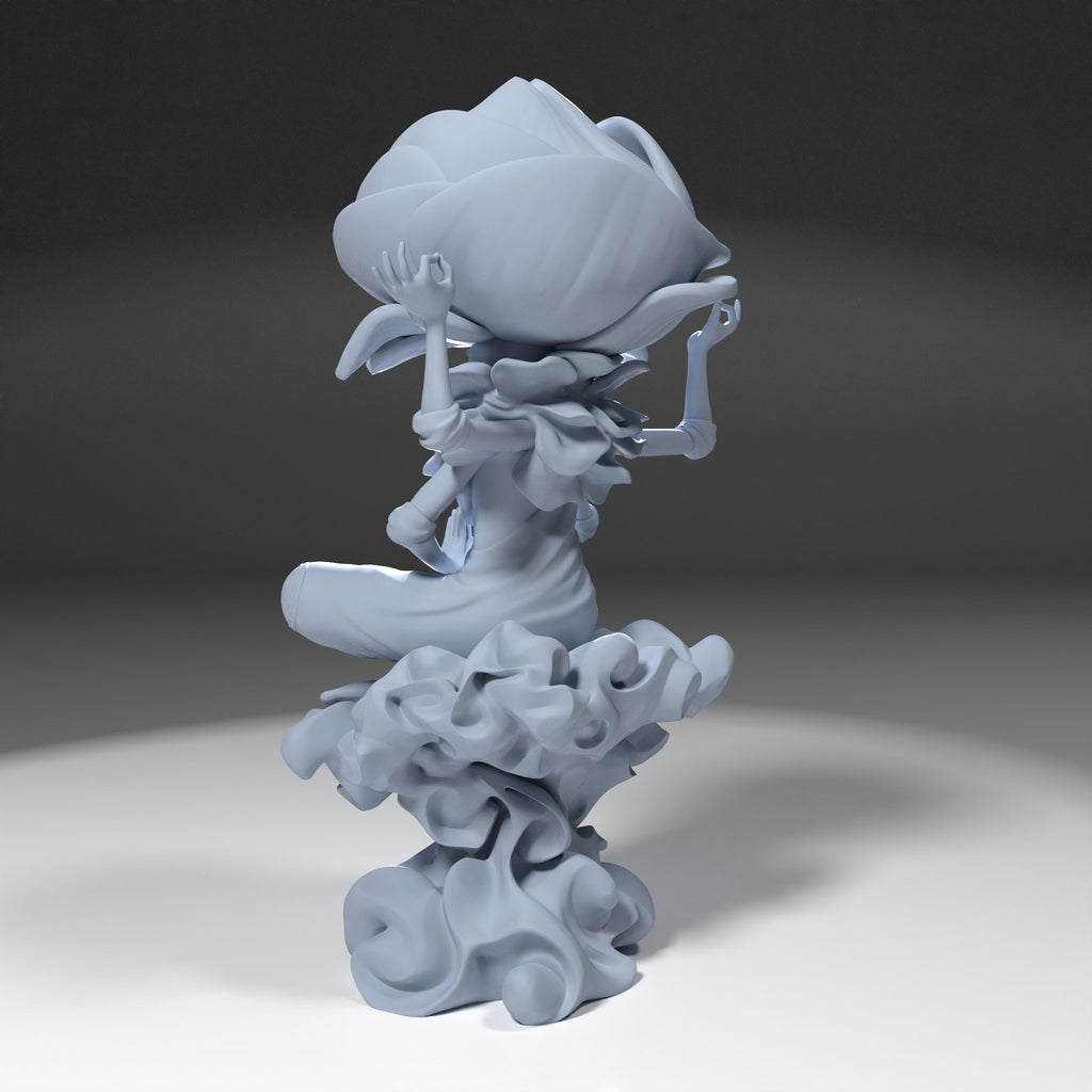 Cabbage Yogi (_Original Characters) resin figure by h3LLcreator — studio render 5