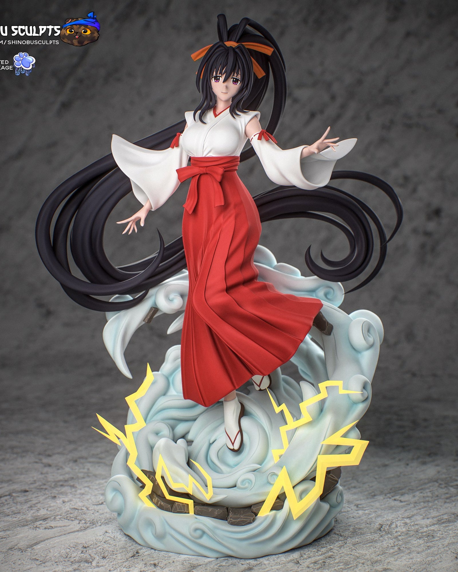 Akeno Himejima (High School DxD) resin figure by Shinobu Sculpts — studio render 2