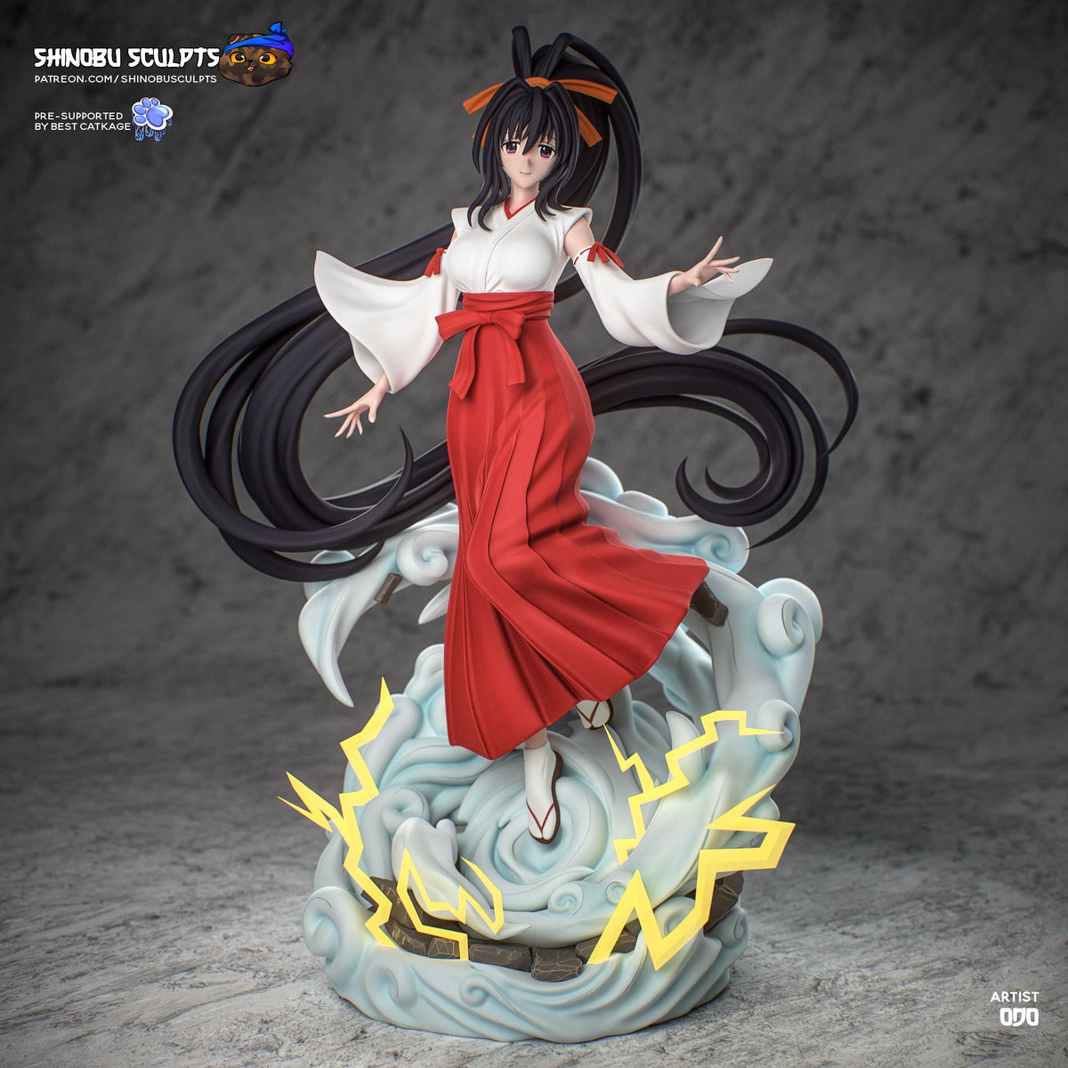Akeno Himejima (High School DxD) resin figure by Shinobu Sculpts — studio render 2