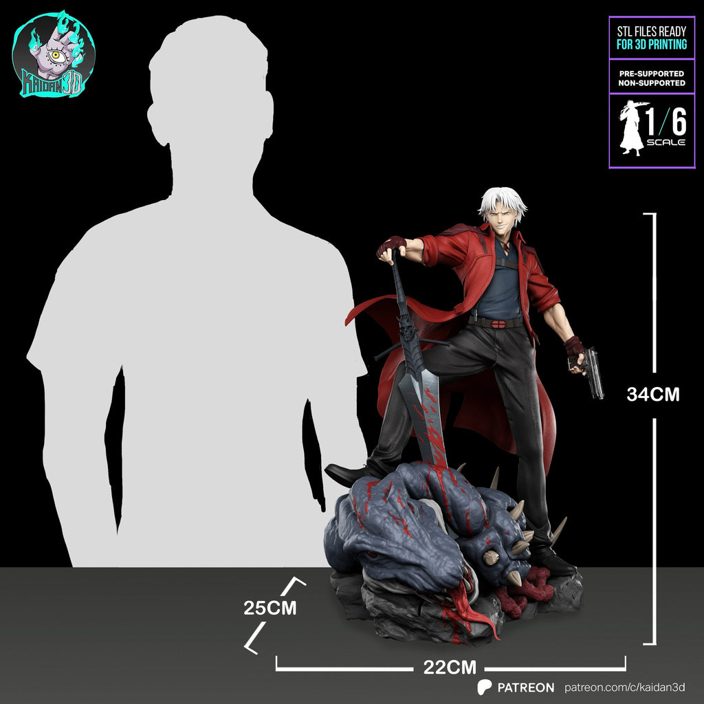 Dante (Devil May Cry) resin figure by Kaidan 3D — studio render 8
