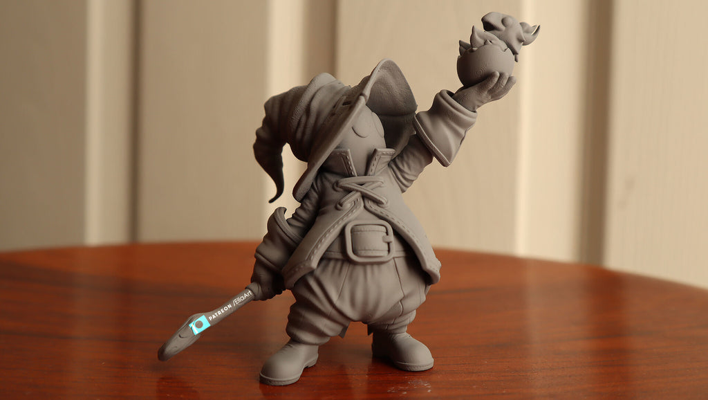 Vivi Ornitier with baby Chocobo — studio render 2
