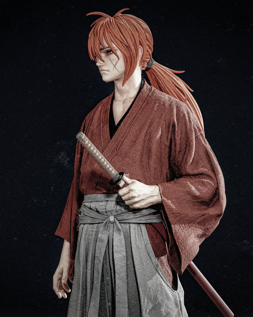 Kenshin Himura — studio render 2