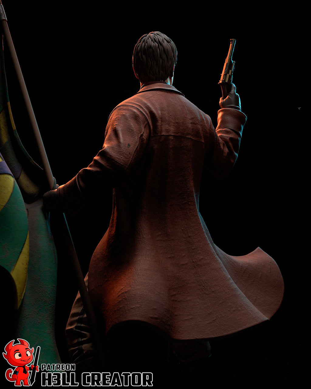 Malcolm Reynolds (Firefly) resin figure by h3LLcreator — studio render 8